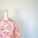 Vintage 1950s Blouse / Rose Print / 50s Blouse / Medium M
