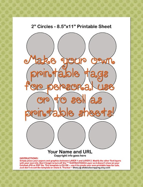 Download Printable Tags Labels Cupcake Topper Template 0025 2