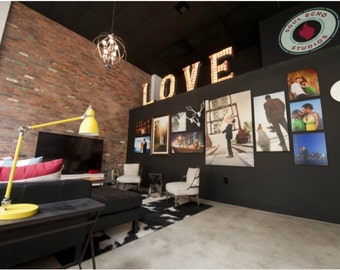 LoVE 3ftx2ft Vintage Marquee Art Letter SMASH STYLE Deluxe 2 Channel