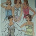 SALE Vintage 80's Butterick 6143 Sewing Pattern - Misses' Lace Up Camisole Top, Lacy Bodice Top