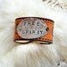 FREE SPIRIT-Lipstick Gypsy Original Handmade Vintage Repurposed Leather Silverware Cuff Hippie, Gypsy, Boho, Cowgirl