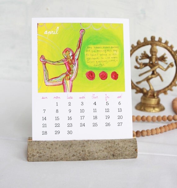 2013 Yoga Art Desk Calendar