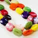 Large Oval Mix Colors Howlite Turquoise Beads 16 Inch Strand 25mm x 20mm, Only Beads Not Finished jewelry