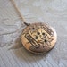 RESERVED Locket / Antique Edwardian Locket with Paste Stones / Original Photos Inside c.1910