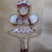 Lucite Russian Dancer Brooch - Reverse Painted