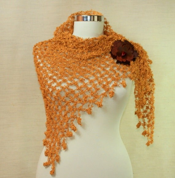 idea business name crochet Scarf, Mustard Triangle Crochet Neck Shawl, Crochet Wrap, Yellow