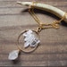 crystal point pendant necklace, crystal point beadwork necklace, rock crystal necklace, mineral necklace, gypsy necklace