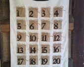 Advent Calendar Brown packages tied up with string. Vintage Buttons, flannel and felt Il_170x135