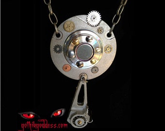 Steampunk Time Travel and Distortion Necklace Device