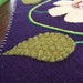 Wool Felt Applique Table Runner with Flowers