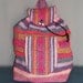 Vintage Pink ETHNIC Tapestry SOUTHAMERICAN BACKPACK