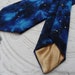 Blue Cosmos Star Necktie // Gold Satin // Cobalt Navy // Geekery
