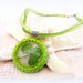 Resin necklace, botanical jewelry, real leaf, lucky clover, green, clear, irish, St Patrick, meadow, spring, leaf pendant, nature
