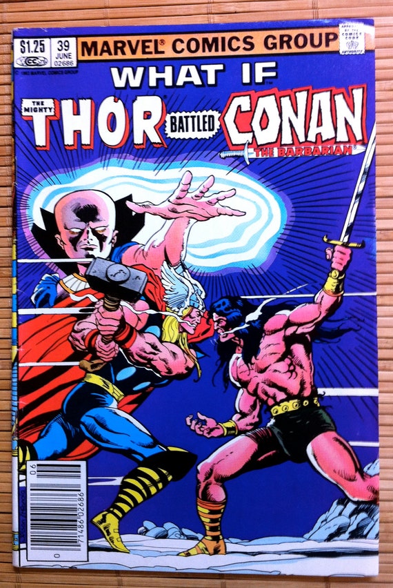 Thor vs. Conan the Barbarian 1983 Marvel by KingsleyVintage