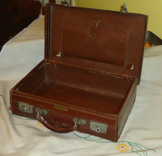 small leather briefcase