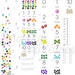 Gem Number Card Set