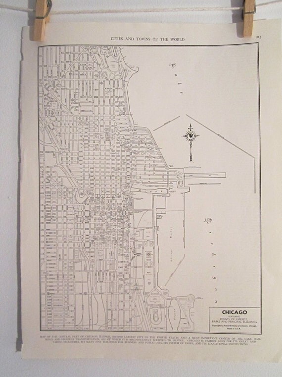 Street map Chicago Illinois CDR