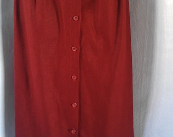 Christian Dior Burgundy Vintage Skirt
