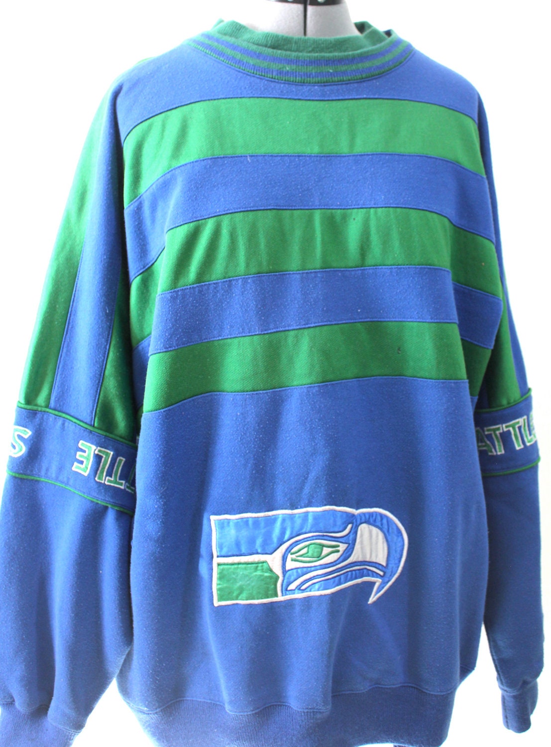 Vintage Retro Seattle Seahawks Sweatshirt by VintageWestCoast