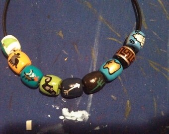 9-Bead Annabeth Chase Camp Half-Blood Bead Necklace