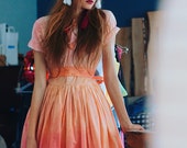 50's blogger dress - hand dyed dress/murMur Made to order