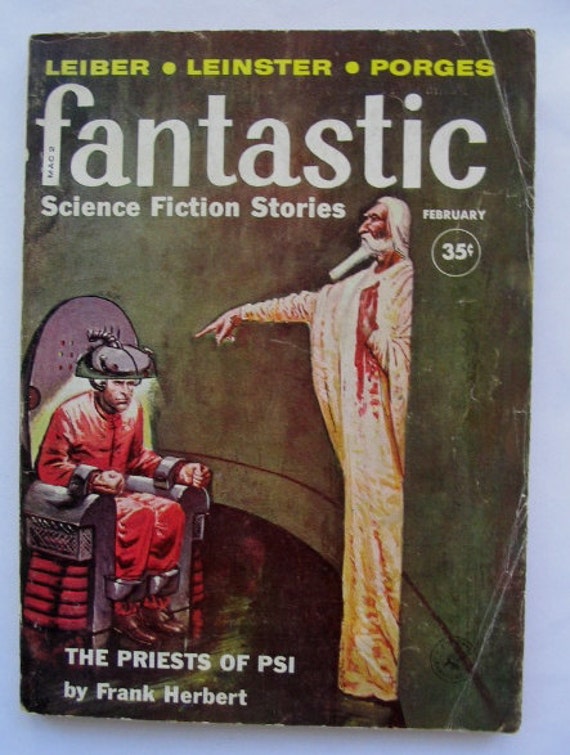 Fantastic, Vintage Science Fiction Magazine, February 1960, Ziff-Davis Publishing