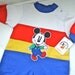 RESERVED // Vintage Baby Disney Mickey Mouse Romper Sweat Suit 6 months 9 months 12 months Baby Walt Disney Toddler Striped Warm