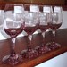 4 LIBBEY AMETHYST WINE Goblets Glasses Stems Light Purple Mauve 7 1/8" High 8 Oz. Crystal Set Four Signed L Excellent Condition