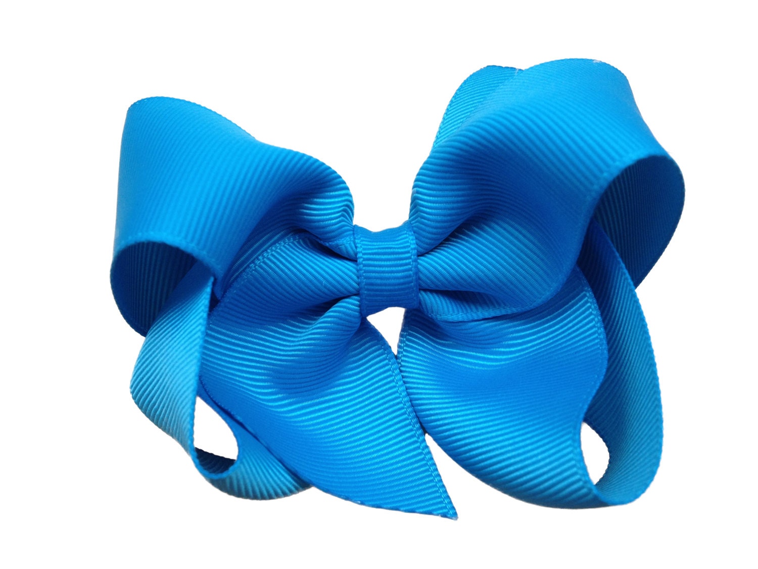 Large Blue Hair Bow - Bow Tie Headband with Bow Detail - wide 8