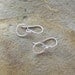 Small Sterling Silver Textured Hoops - Free Moving Earrings