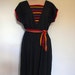 Black designer vintage dress by Gerard Pasquier Paris.