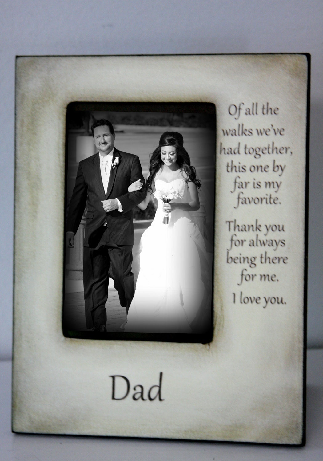 Father Daughter Wedding Frame Bride Walk Down The Aisle