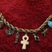 Eternal Life - Egyptian Charms on Vintage Bracelet OOAK