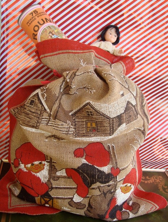 plush christmas sack