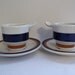 RARE RiCHARD GiNORi CAFE Coffee Cups & Saucers ARiSTON/ Circa 1970's ViNTAGE ITALiAN Demitasse Set/ Richard Ginori Porcelain/ SET of 6