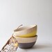 Wooden Mini Bowl Set of Two: Sunflower and Mushroom