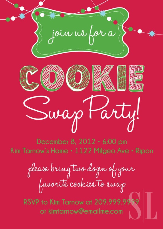 Items Similar To Cookie Swap, Cookie Exchange Or Cookie Decorating 