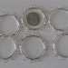6 ct Silver Beadable Napkin Rings 40mm 12 loops