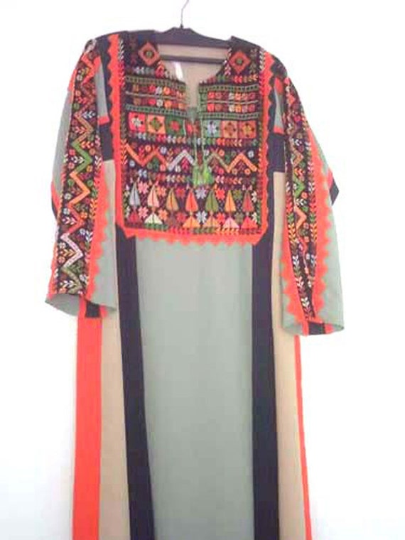 Palestinian Bedouin embroidered dress by BedouinHeritage on Etsy