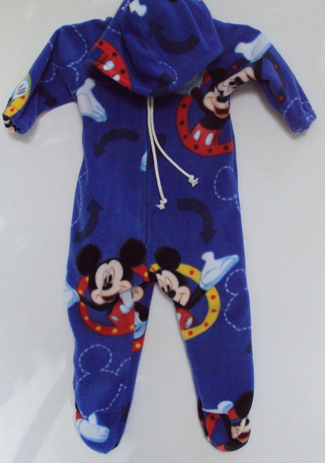  Mickey  Mouse  Fleece Onesie  Mickey  Mouse  by Lilpumpkinboutique