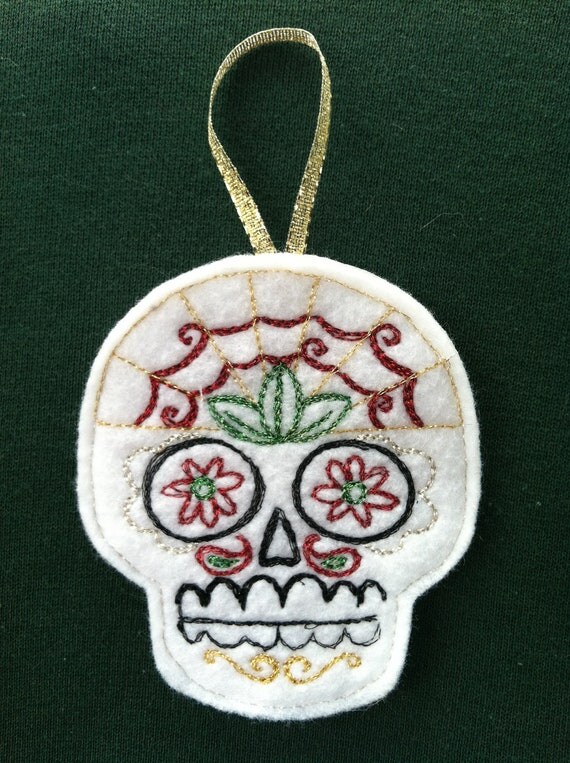 items similar to sugar skull christmas dia de los items similar to sugar skull christmas dia de los