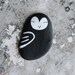 Flat Lightweight Black Beach Stone Owl