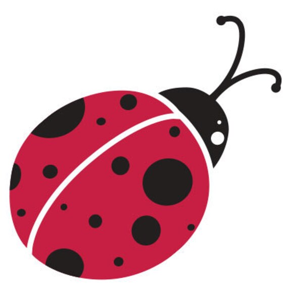 Ladybug Wall Stencil for Painting Girls Room Wall Mural