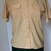 Mustard yellow 80's pocket blouse with cap sleeves by Personal Petite SZ 6