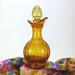 Vintage Avon Amber Cruet Bird of Paradise Bottle