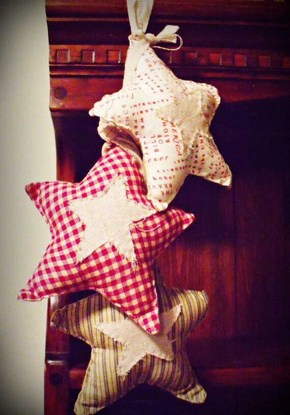 3 pc primitive americana country holiday decorations 3 pc primitive americana country holiday decorations