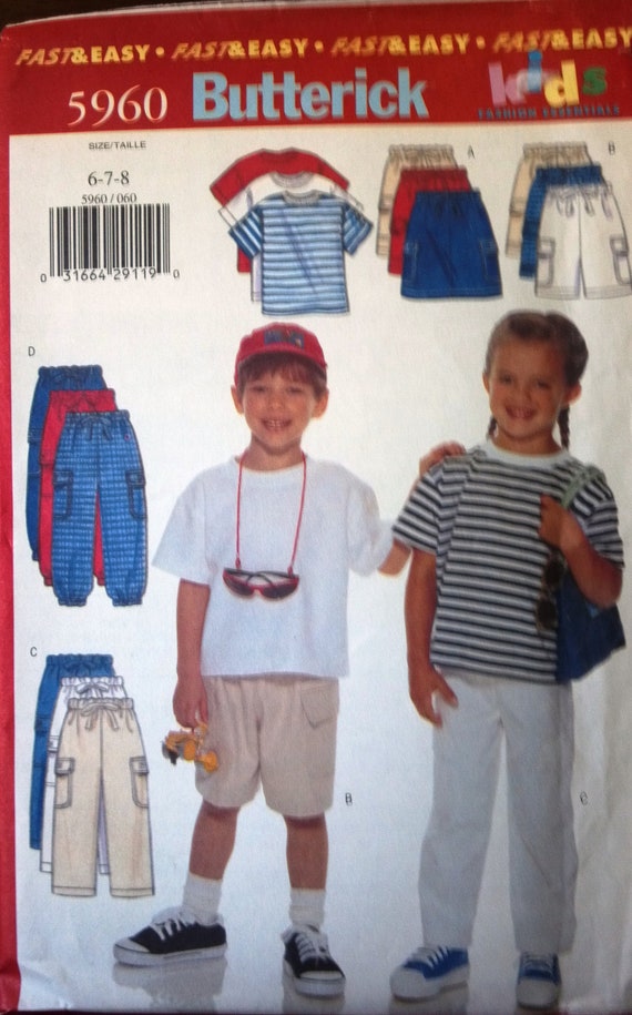 Butterick 5960 Pattern for Kids T-shirt Skirt by VictorianWardrobe