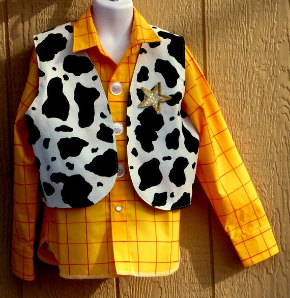 Long SLEEVED Woody inspired shirt & Reversible Vest by BrandMeQT