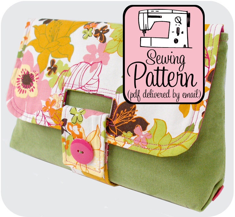 Sewing Pattern to Make a Strap Clutch PDF Email Delivery