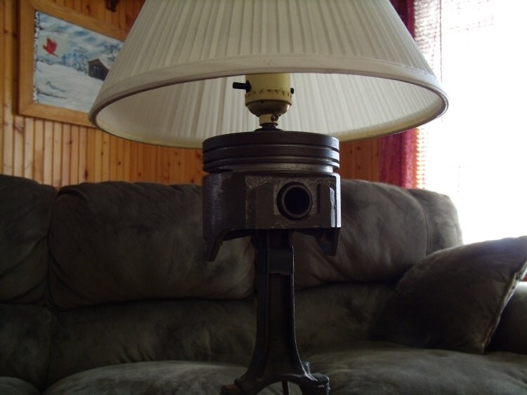 Vintage Piston Lamp by woodshed on Etsy